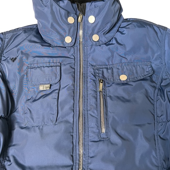 OBERMEYER Leighton Insulated Hooded Ski Jacket Navy Blue Women's Size 6 - Picture 10 of 16